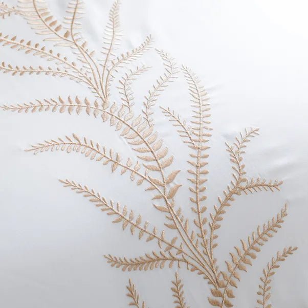 Leaf Trail Embroidered Bedspread