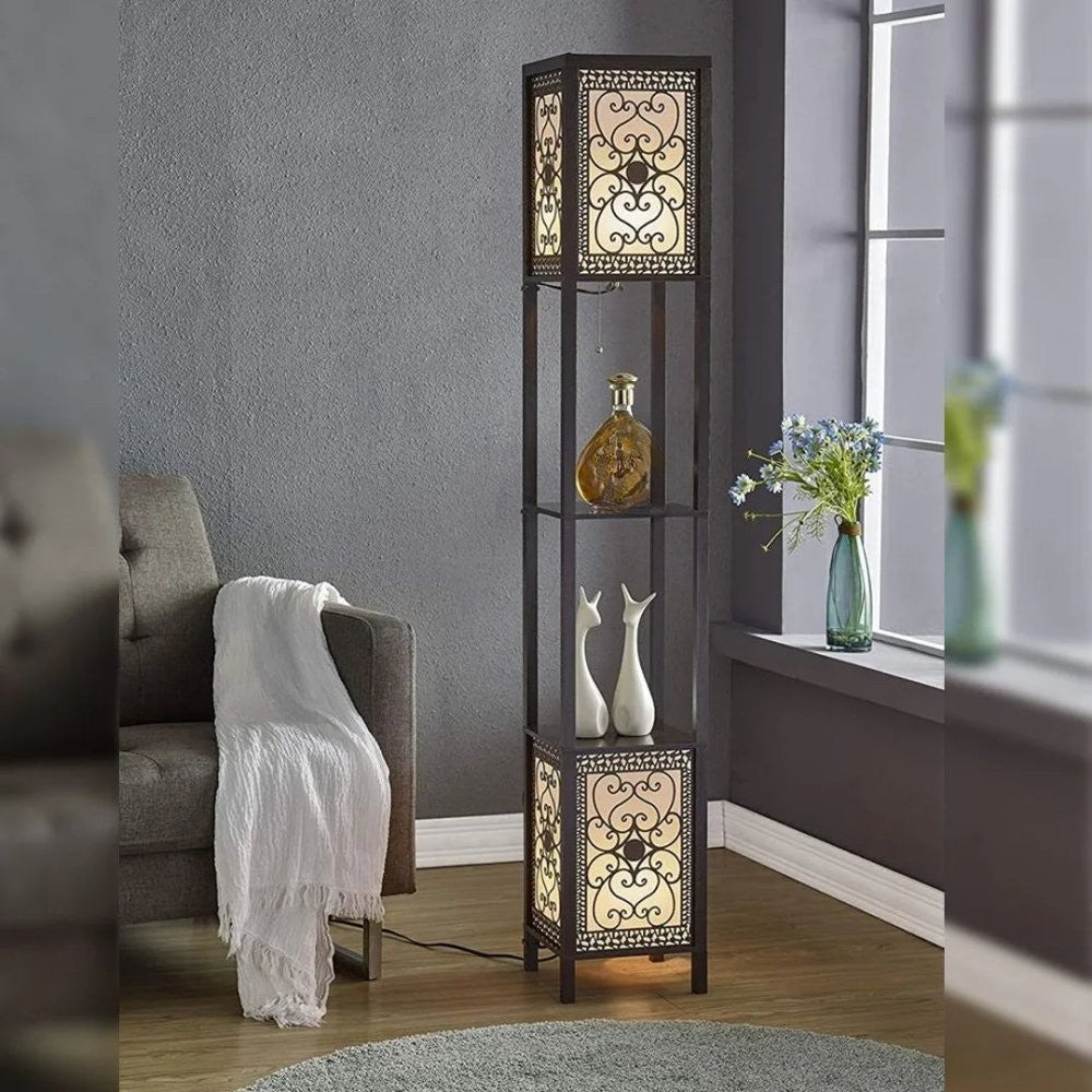 Infinity Heart Shelf Floor Lamp