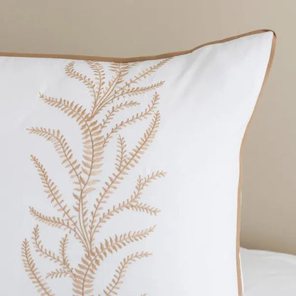 Leaf Trail Embroidered Bedspread