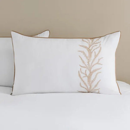 Leaf Trail Embroidered Bedspread